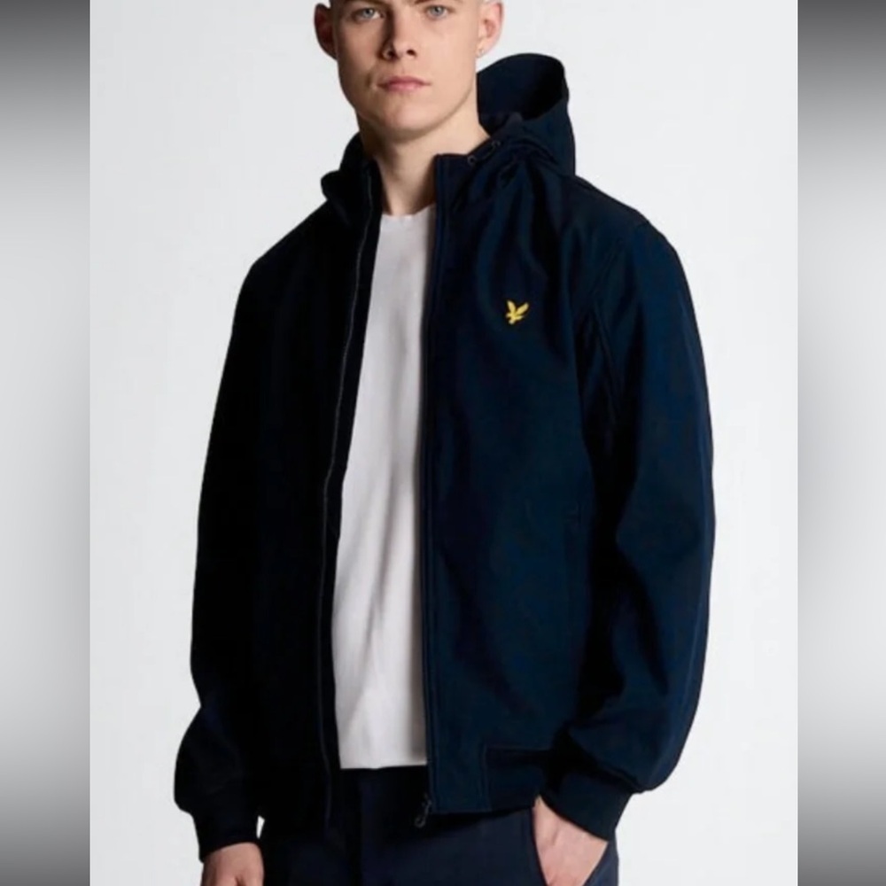 LYLE & SCOTT Mesh Back Softshell Jacket Dark Navy  Size Medium NWOT